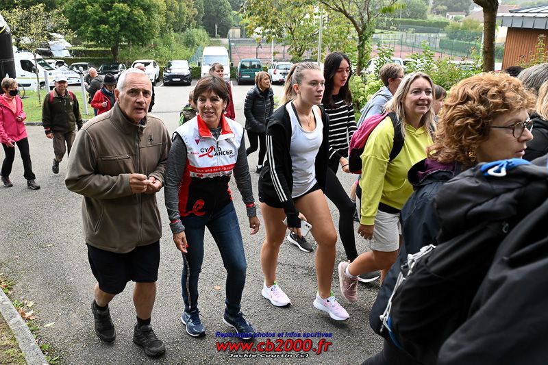 Nathalie THIERRY maire de Clères a participé à la marche en compagnie de son mari Denis.