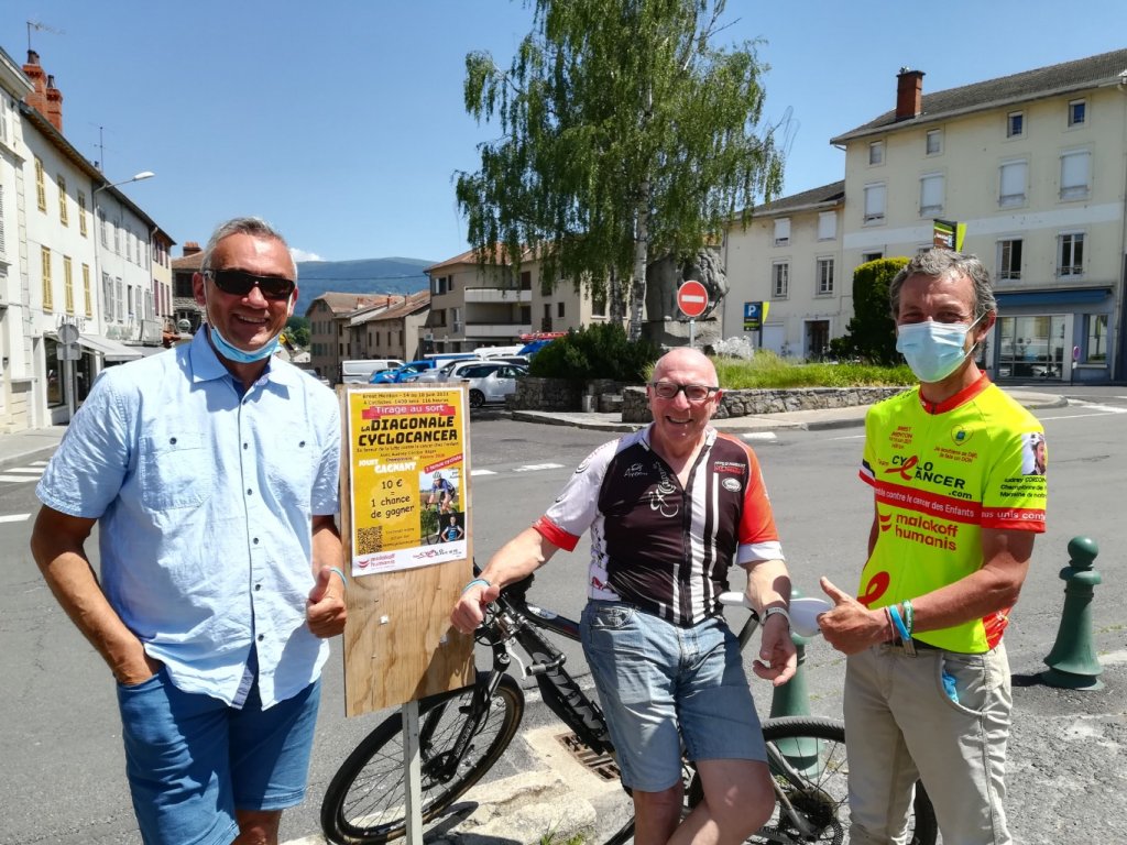 Mairie & club cyclotourisme d'Ambert - Merci pour votre accueil et votre soutien pour la teamcyclocancer