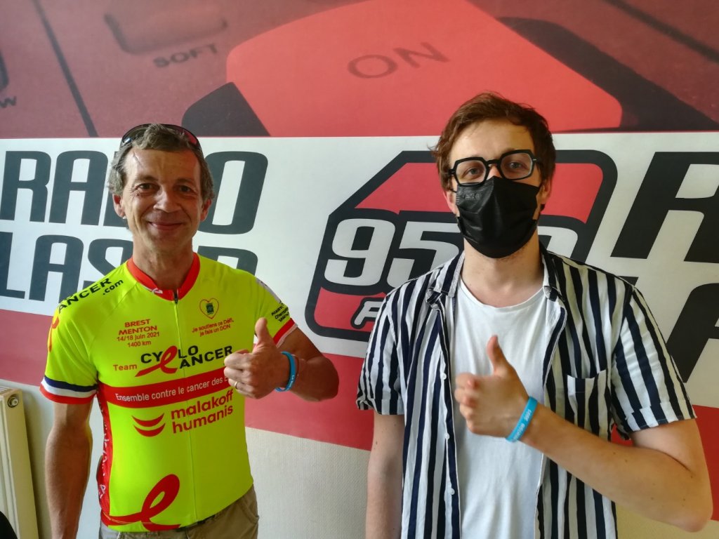 Merci Simon pour aider la teamcyclocancer - Radio Laser