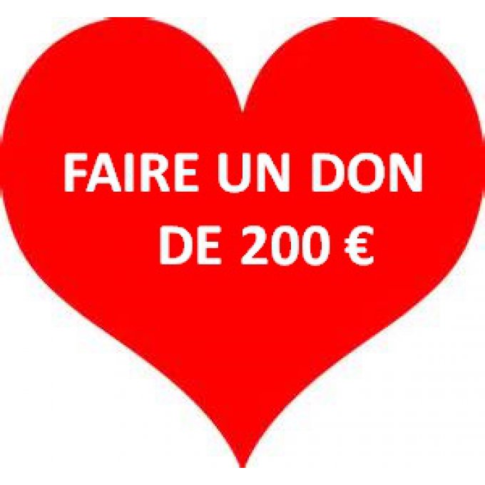 Faire un don de 200 Euros